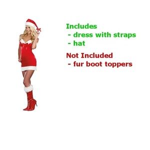 Sexy Santa Outfit Adult Mrs Claus Costume Christmas Fancy Dress